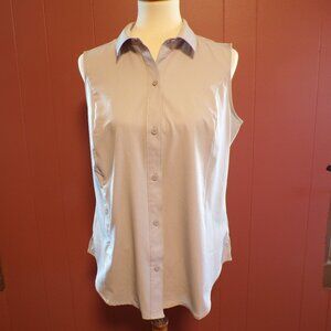Eddie Bauer Ladies' Sleeveless Gray Tech Shirt Size - M